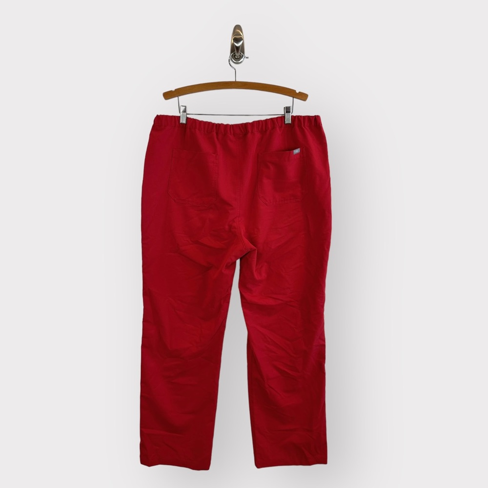 Figs Pisco Basic Scrub Pants/ Pop Red - image 4